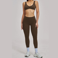 MARGO Sculpting Stylish Legging Set - Coffee