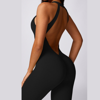 Αβίαστη κομψή ολόσωμη φόρμα - Μαύρο