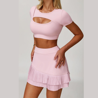 Cici Stylish Tennis Short Set - Pink