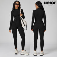 Elena Fall Winter Stylish Jumpsuit - Black