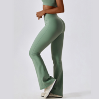 Premium Quality Flared Legging - Green
