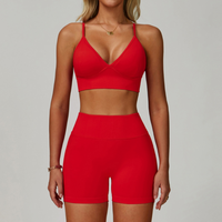 PowerSculpt Summer Short Set - Red