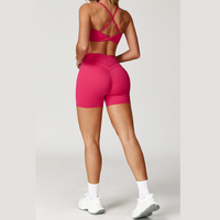 Completo corto STELLA X-Back Crop Top - Rosso Berry