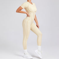 ANNA Scrunch Sexy Jumpsuit - Cream