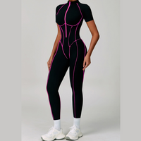 ENA Premium Jumpsuit- Black Pink