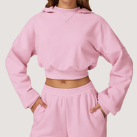 Daisy Winter Flared Lounge Set - Pink