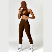 ANNE Sexy Comfy Legging Set - Coffee