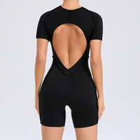 ANNA Scrunched Romper - Black