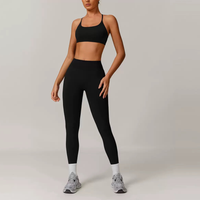 Sleek Sculpting Seamless Legging Set - Black