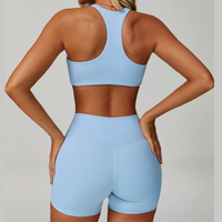 TINA Effortless Elegance Shorts Set - Blue