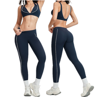 Active Luxe Stylish Legging Set - Navy