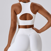 Strong Support Premium Crop Top - White