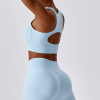 Strong Support Premium Crop Top - Blue