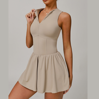 Celin Premium Tennis Dress - Sand