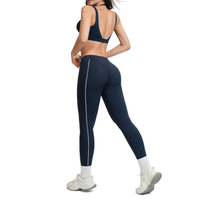 Active Luxe Stylish Legging Set - Navy