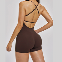 LANA Summer Classic Romper - Coffee