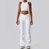 Σετ κολάν Strong Support Premium Flared - Λευκό