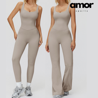 Butterfly-Back Premium Jumpsuit - Beige