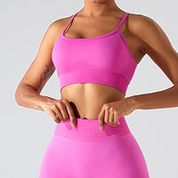 Premium Adjustable Crop Top - Hot Pink