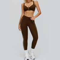 SARA Premium Stylish Activewear Set - Coffee