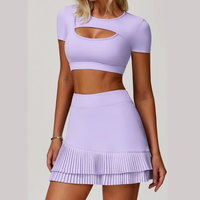 Cici Stylish Tennis Short Set - Lavender