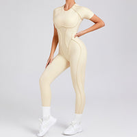 ANNA Scrunch Sexy Jumpsuit - Cream