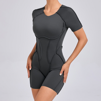 ANNA Scrunched Romper - Dark Grey