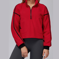 Fluffy Winter Adjustable Fleece Jumper - Red