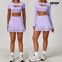 Cici Stylish Tennis Short Set - Lavender