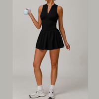 Celin Premium Tennis Dress - Black