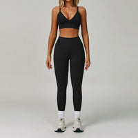 Sculpt & Slay Seamless Legging Set - Black