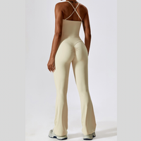 BETTY Γιλέκο με φαρδύ κολάν και τοπ - Κρεμ Λευκό