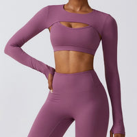 Set morbido e alla moda da 3 pezzi Spring Cloud - Uva viola