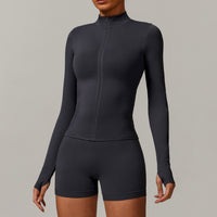 Sino Seamless 3pcs Short Set - Dark Grey