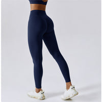 X-Back Line Skinny Legging Set - Navy Blue