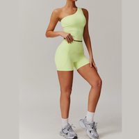 NANA Premium Single Shoulder Short Set - Green