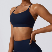 Κομψό Cloud Soft Crop Top - Μπλε Σκούρο Μπλε