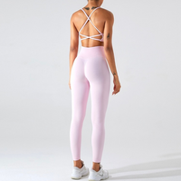 Comfy Crop Top Stylish Legging Set - Pink