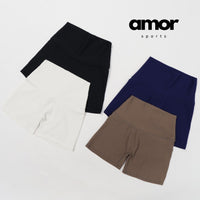 Bilie Ribbed Fabric 3pcs Short Set - Navy