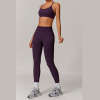 Sleek Sculpting Seamless Legging Set - Purple