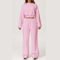 Daisy Winter Flared Lounge Set - Pink