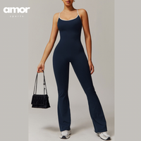 CELIN Sexy Backless Jumpsuit - Navy