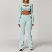 Cici Stylish Long Sleeve Legging Set - Mint
