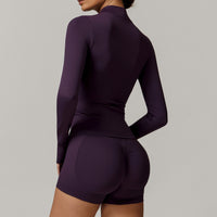 Sino Seamless 3pcs Short Set - Purple