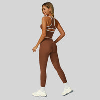 ALIN Stylish Classic Legging Set - Brown