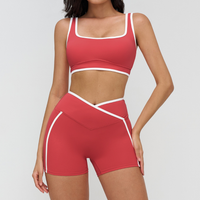SANDRA Stylish Elegance Short Set - Red