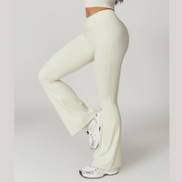 Sustainable Stylish Flared Legging - Cream White