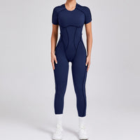 ANNA Scrunch Sexy Jumpsuit - Navy
