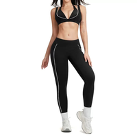 Active Luxe Stylish Legging Set - Black
