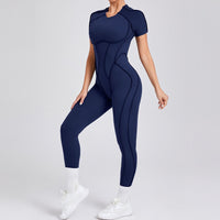 ANNA Scrunch Sexy Jumpsuit - Navy